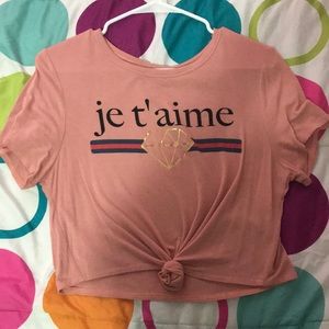 “I love you” shirt in French